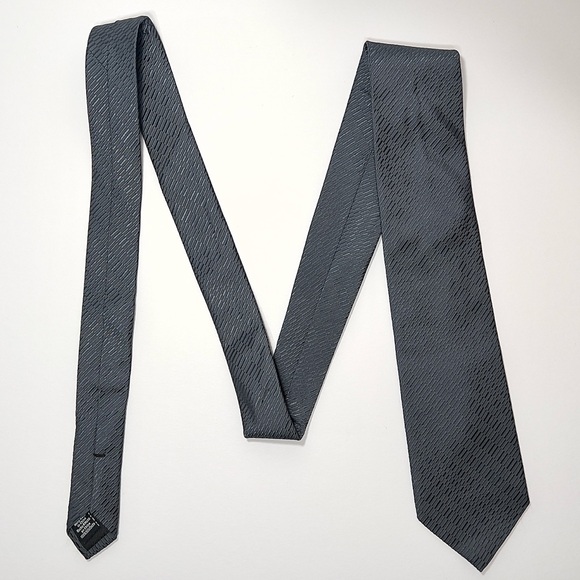Ben Sherman Tie Modern Solid Grey 100% Silk - Picture 5 of 7